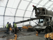 Fiber Dosing system on Pre-Cast jobsite